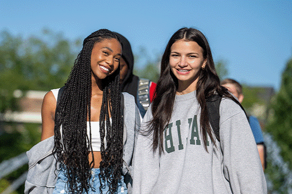 Two female students